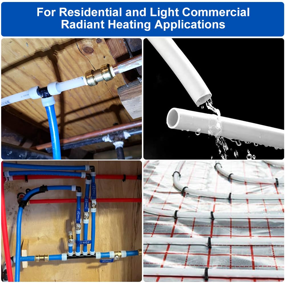 1/2" 100ft PEX-A Pipe (White & Cutter)