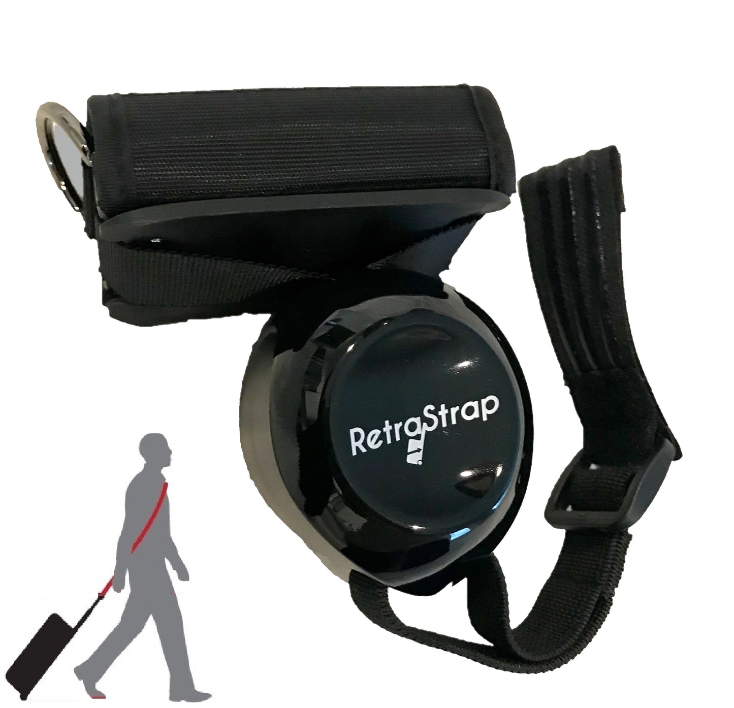 (Worldwide) RetraStrap Hands Free your carry-on luggage - Anti theft.