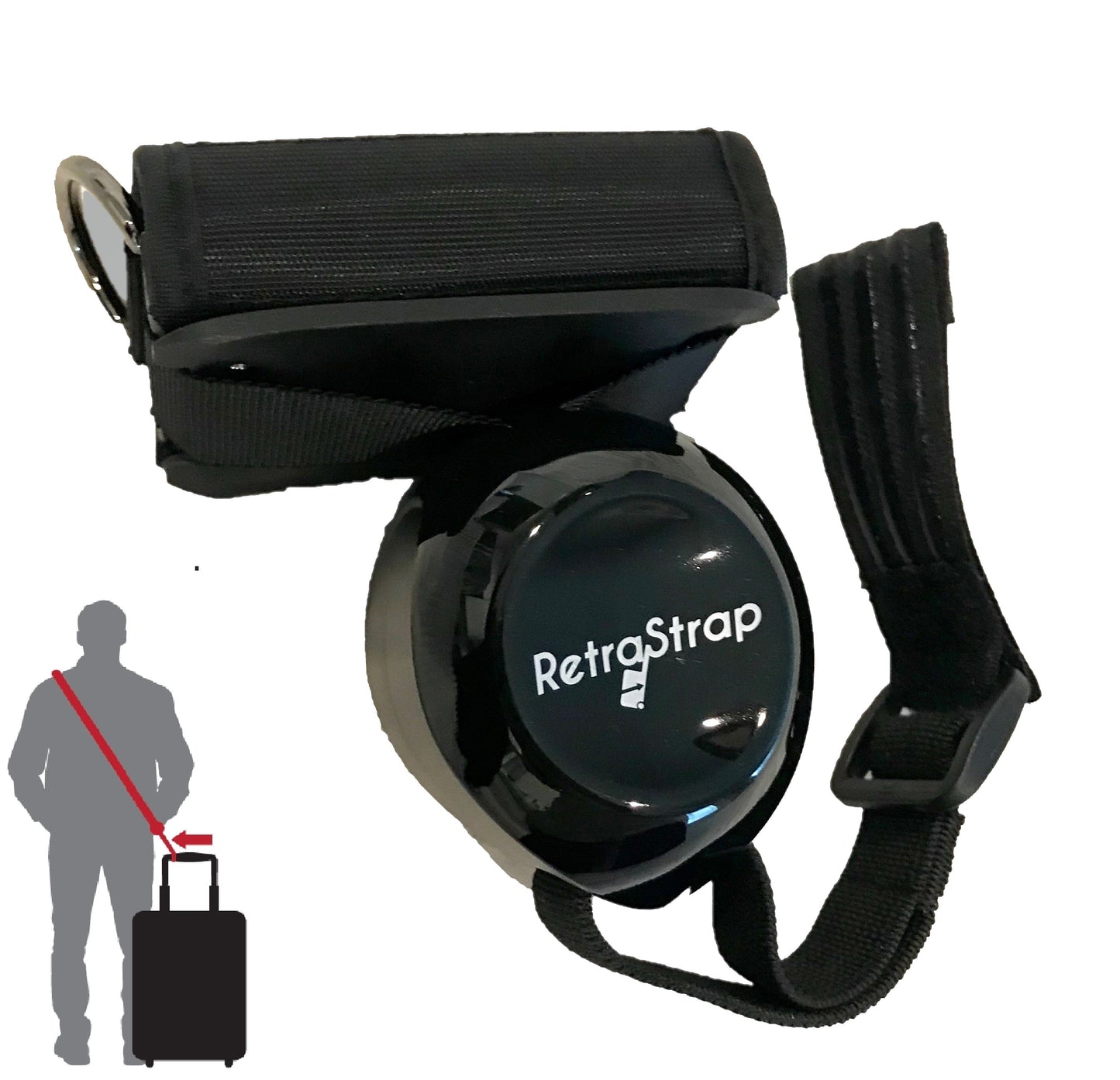 (U.S.) RetraStrap Hands Free your carry-on luggage - Anti theft. Anti-Forgetting less stress