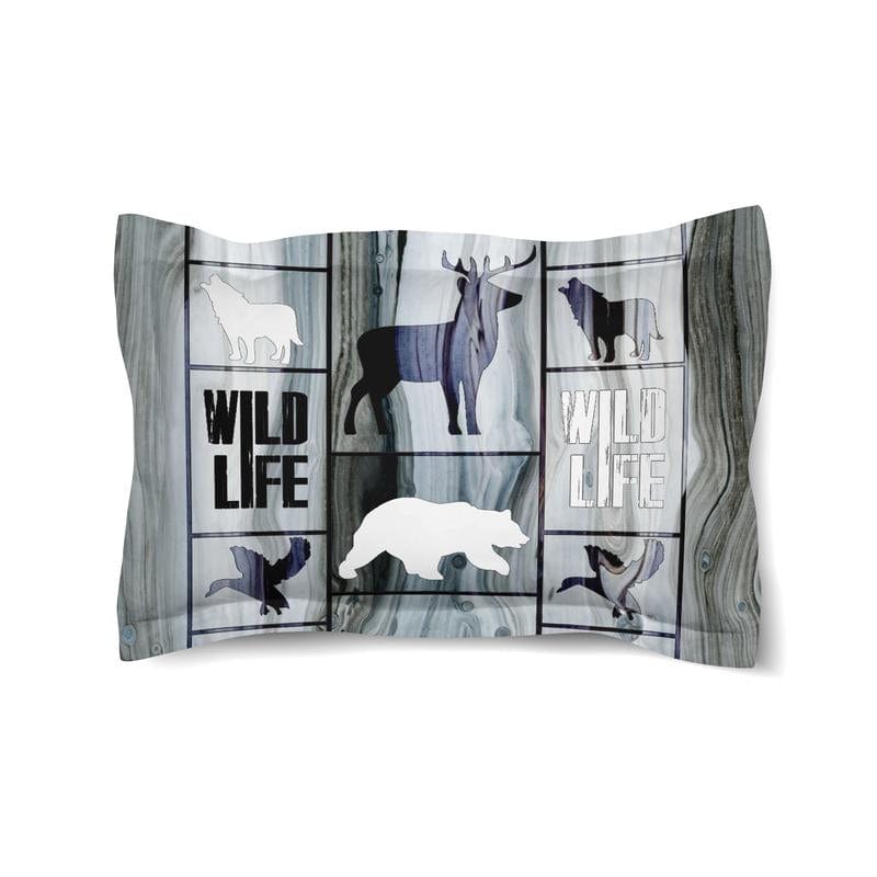 Wildlife Contrast King Sham