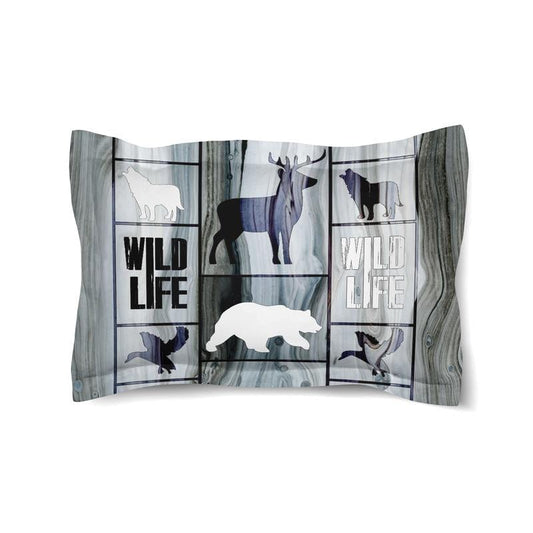 Wildlife Contrast King Sham