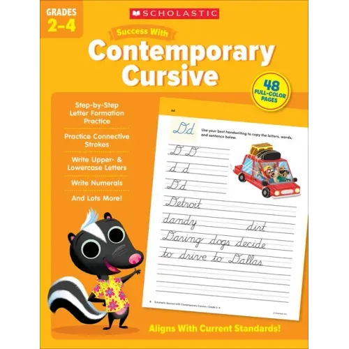 Scholastic Success with Contemporary Cursive Grades 2-4 Workbook