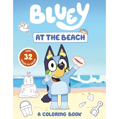 Bluey: At the Beach: A Coloring Book