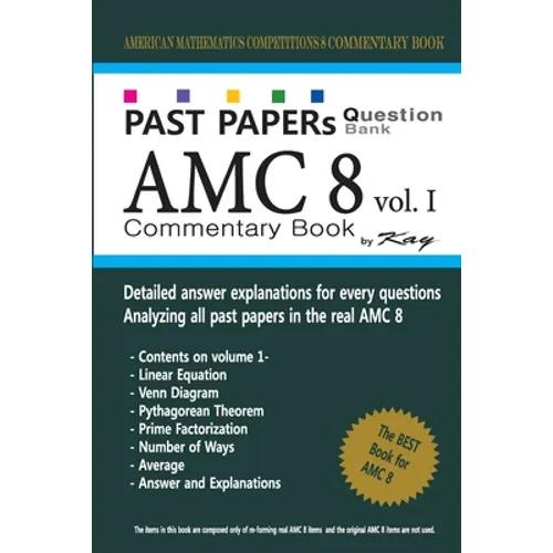 Past Papers Question Bank AMC8 [volume 1]: amc8 math preparation book