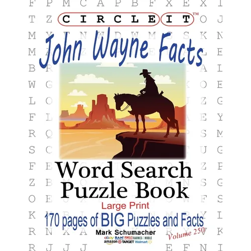 Circle It, John Wayne Facts, Word Search, Puzzle Book