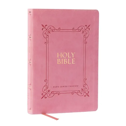 KJV Holy Bible: Large Print with 53,000 Center-Column Cross References, Pink Leathersoft, Red Letter, Comfort Print: King James Version