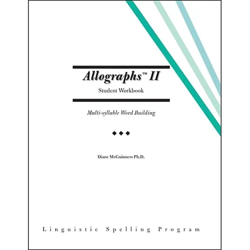 Allographs Ii Student Workbook: Linguistic Spelling Program