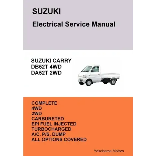 SUZUKI CARRY TRUCK Electrical Service Manual DB52T DA52T