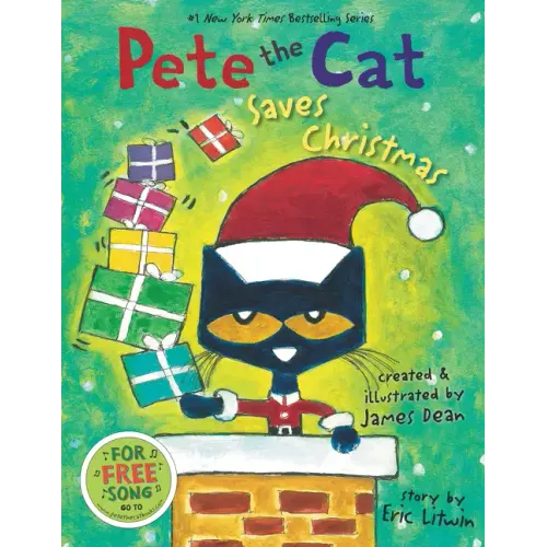 Pete the Cat Saves Christmas: Includes Sticker Sheet! a Christmas Holiday Book for Kids
