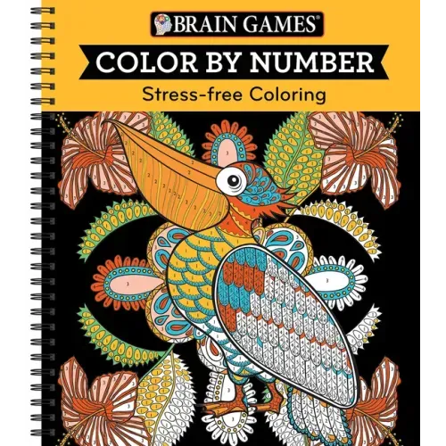 Brain Games - Color by Number: Stress-Free Coloring (Orange)