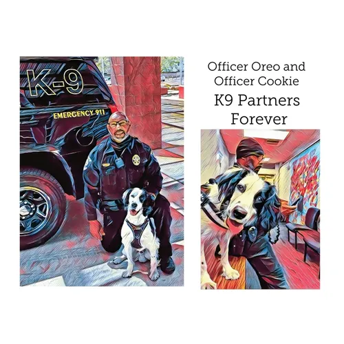 Officer Oreo and Officer Cookie K9 Partners Forever
