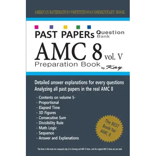 Past Papers Question Bank AMC8 [volume 5]: amc8 math preparation book