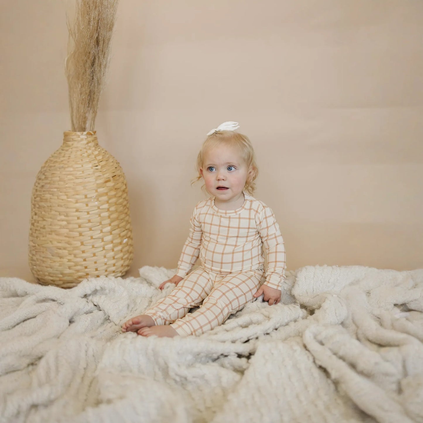 Pumpkin Plaid 2pc Bamboo Pajamas