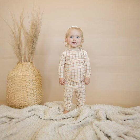 Pumpkin Plaid 2pc Bamboo Pajamas