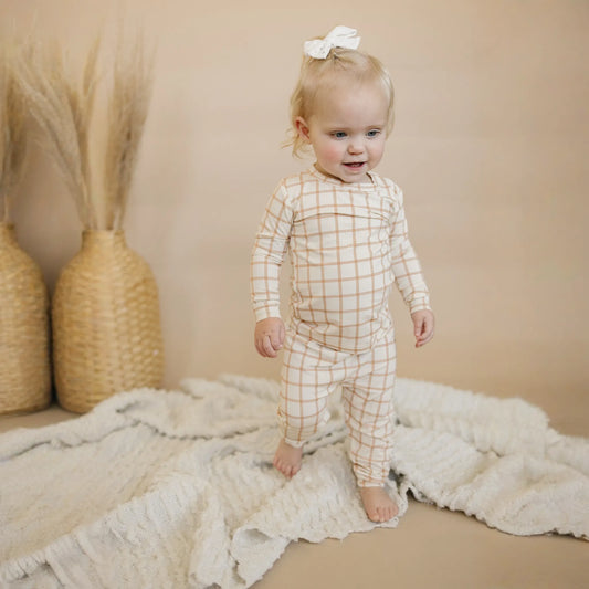 Pumpkin Plaid 2pc Bamboo Pajamas