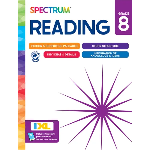 Spectrum Reading Workbook, Grade 8