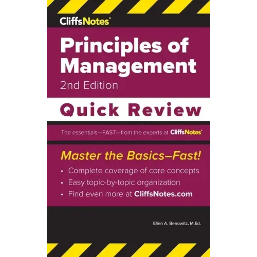 CliffsNotes Principles of Management: Quick Review