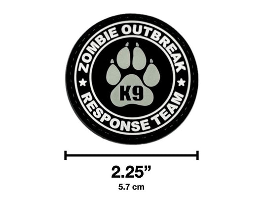 ZOMBIE OUTBREAK Glow PVC Morale Patch
