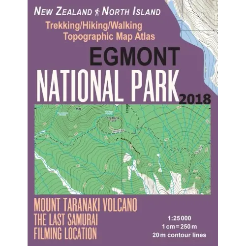 Egmont National Park Trekking/Hiking/Walking Topographic Map Atlas Mount Taranaki Volcano The Last Samurai Filming Location New Zealand North Island 1
