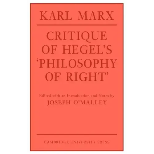 Critique of Hegel's 'Philosophy of Right'