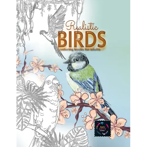 Realistic Birds coloring books for adults: Adult coloring books nature, adult coloring books animals