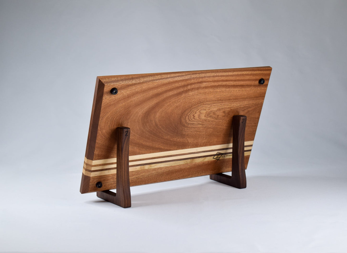 Striped Cutting Board - Sapele, Maple, Walnut