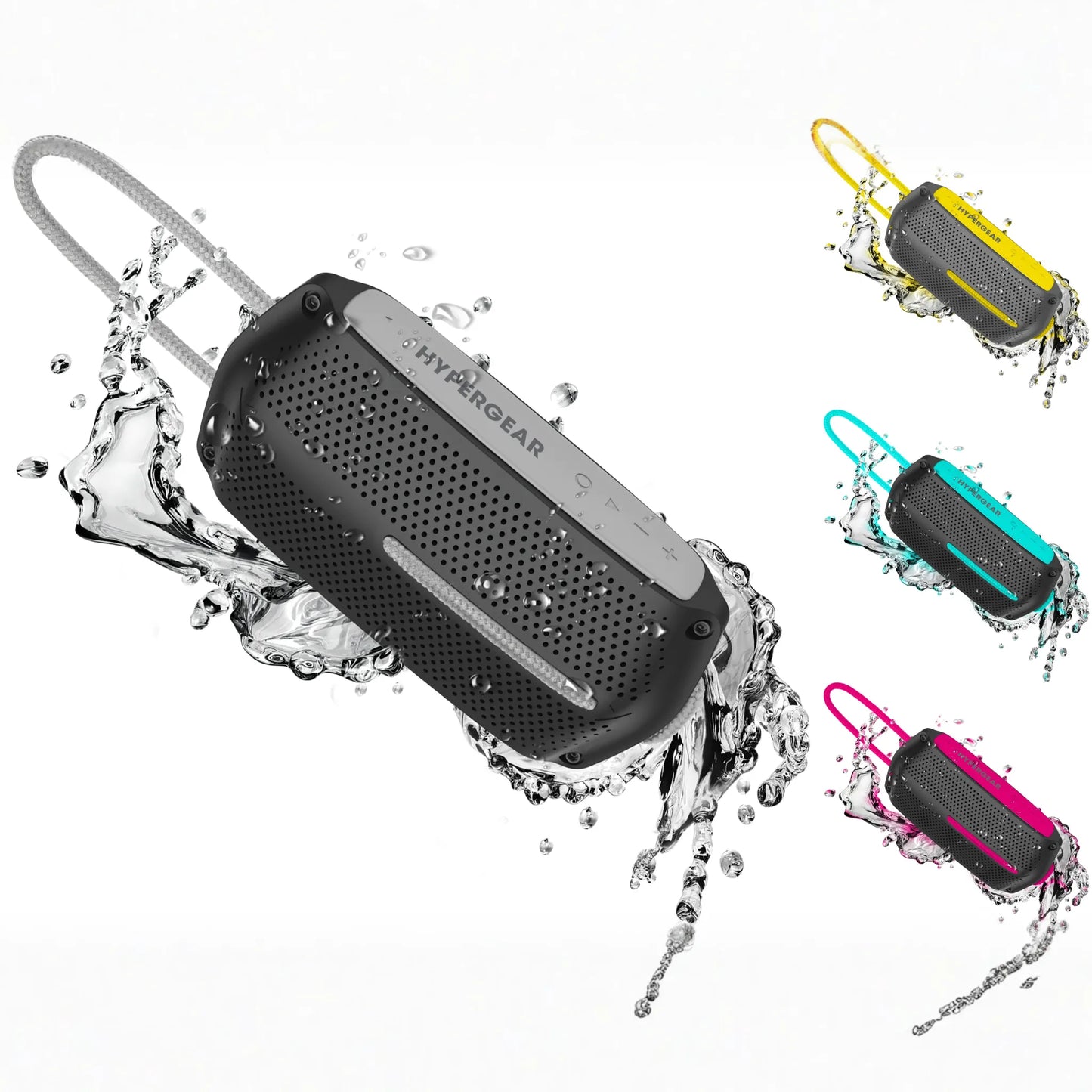 HyperGear Wave Water Resistant Wireless Speaker with Extended Battery Life (WATER-PRNT)
