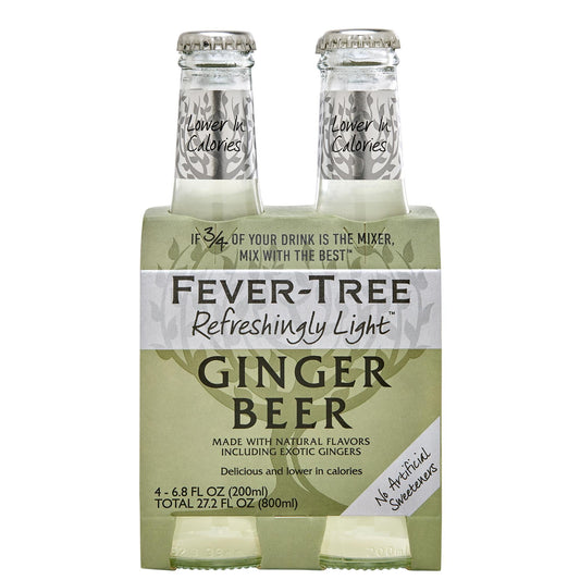 Fever Tree - 'Refreshingly Light' Ginger Beer (4x200ML)