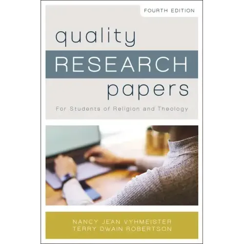 Quality Research Papers: For Students of Religion and Theology