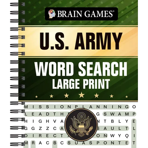 Brain Games - U.S. Army Word Search - Large Print