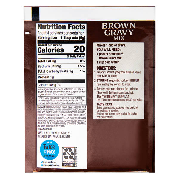 Stonemill Brown Gravy Mix, 0.87 oz
