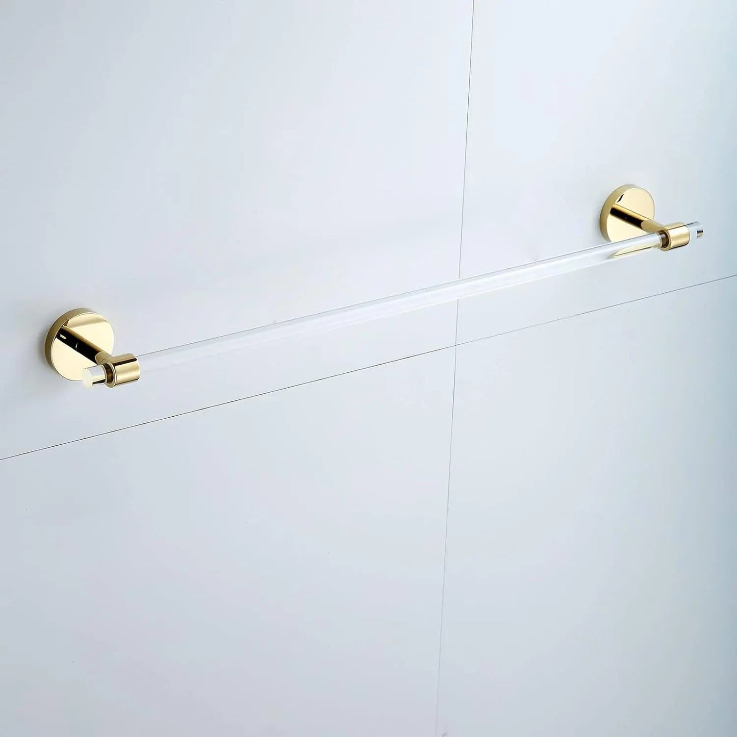 Luxury Acrylic Bathroom Set with Gold Accents