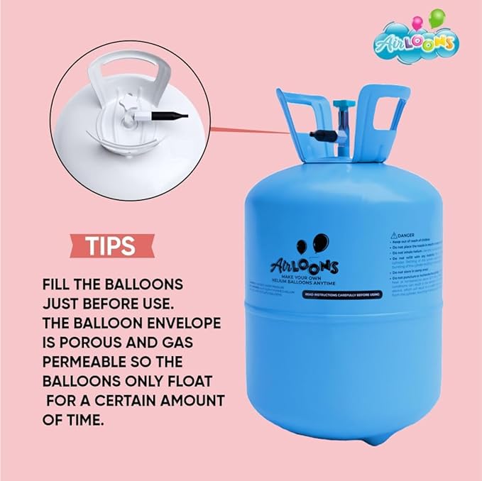 Bundle of 2 Classic Helium Tank kit with 60 balloons - AirLoons - Little Red General Store