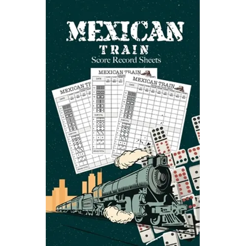 Mexican Train Score Record Sheets: Small size pads were great. Mexican Train Score Record Dominoes Scoring Game Record Level Keeper Book, size 5x8 inc