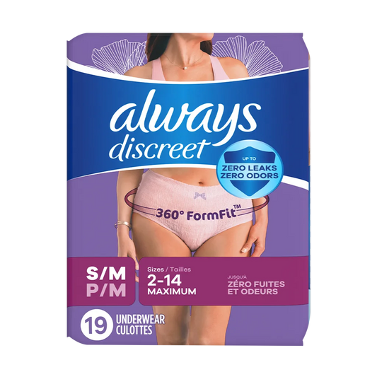 Always Discreet Maximum Protection Underwear for Women