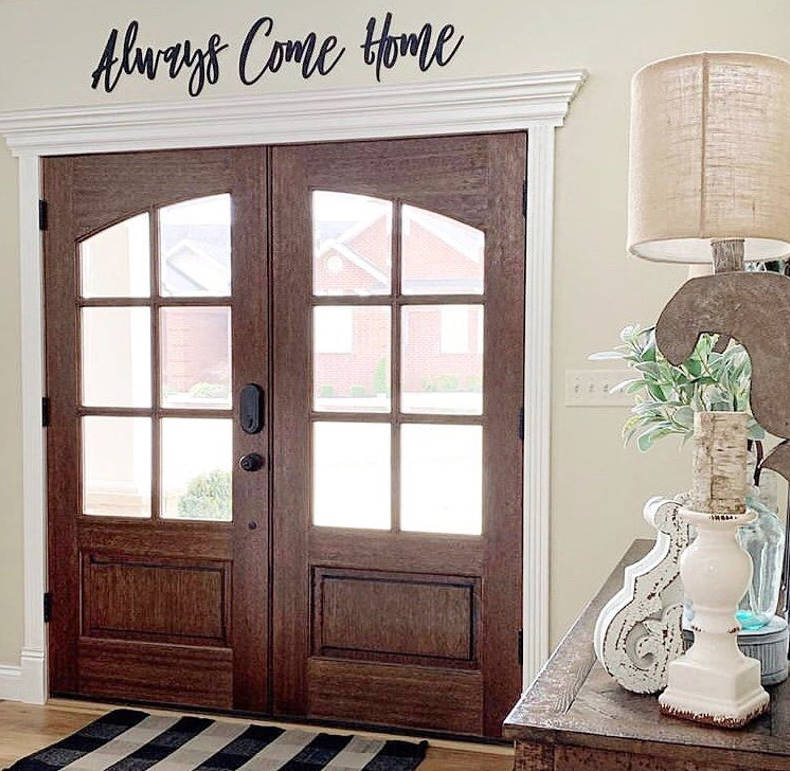 Always Come Home Wooden Sign