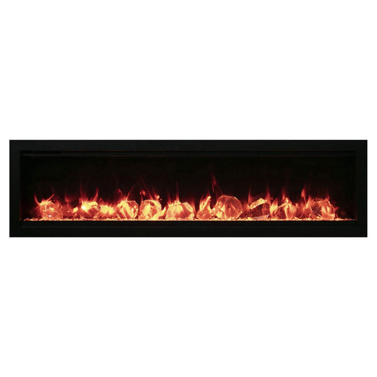 Amantii Symmetry 74" Smart Electric Fireplace With Programmable Timer And Thermostat [SYM-74] (SAK26974)