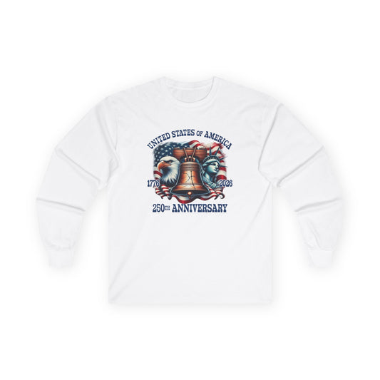 America 250th Anniversary Liberty & Freedom Long Sleeve T-Shirt – 1776–2026 Edition
