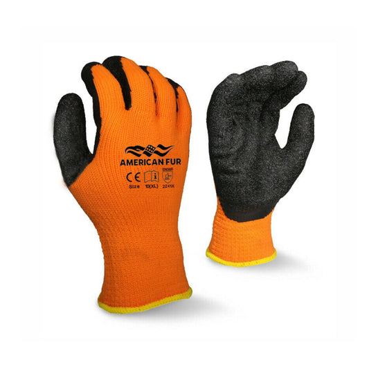 7 Gauge Thermal Liner Rough Latex Grip Winter Use - American Fur - Little Red General Store