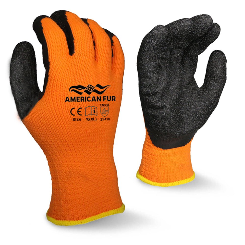 7 Gauge Thermal Liner Rough Latex Grip Winter Use - American Fur - Little Red General Store