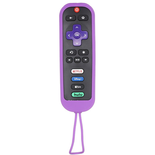 Anderic YKR1751-PUR Rubber Protective Case for RC280 TCL and Roku TV Remote Controls - Purple | RC-280