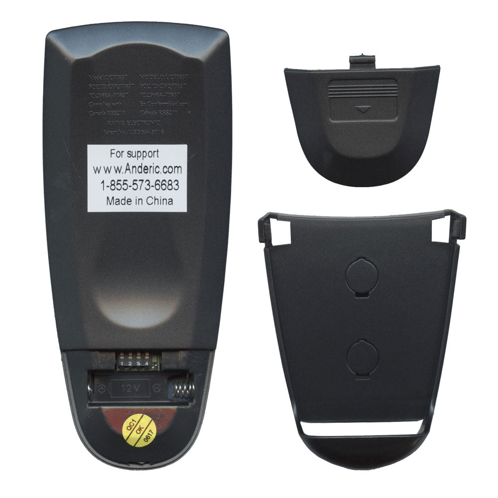 Anderic RR7083TUDL Replacement Ceiling Fan Remote Control with Up Light Key for Hampton Bay and Others - UC7083TUDL CHQ7083T