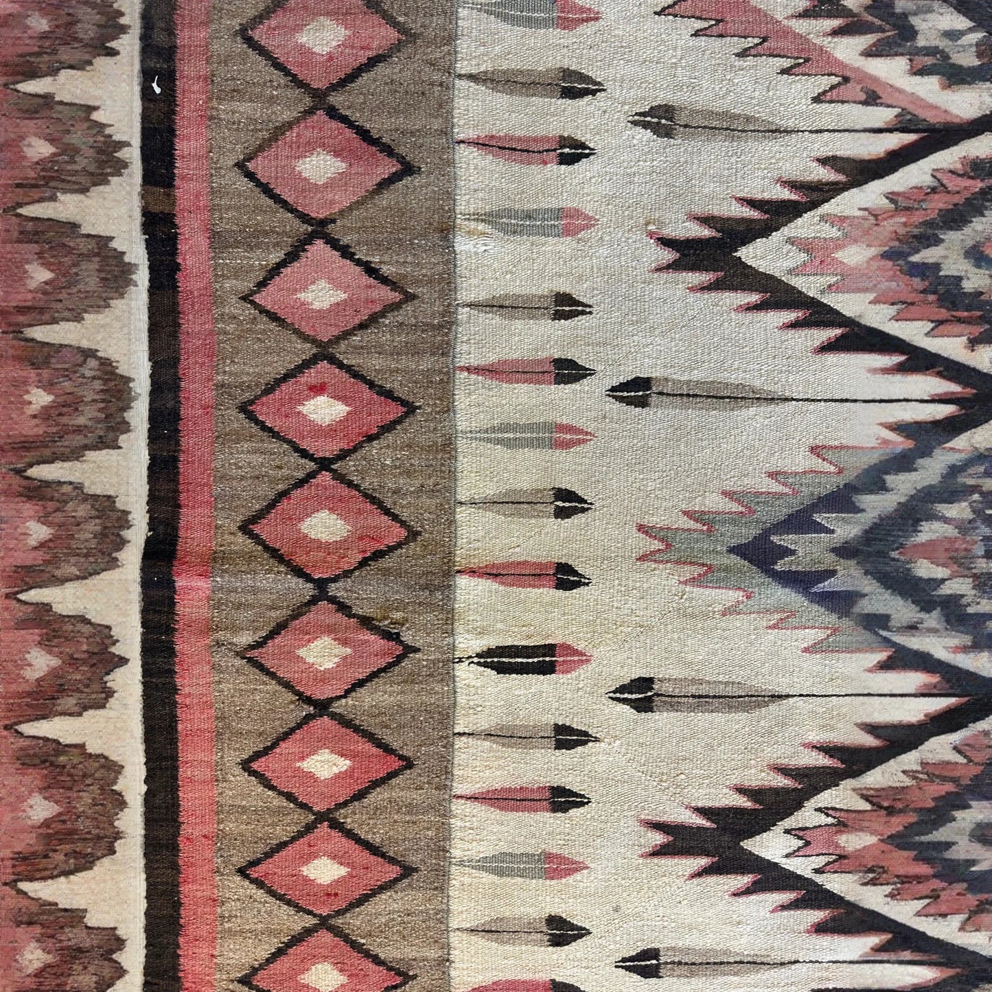 Antique 1880’s Navajo Rug 4’ x 5’