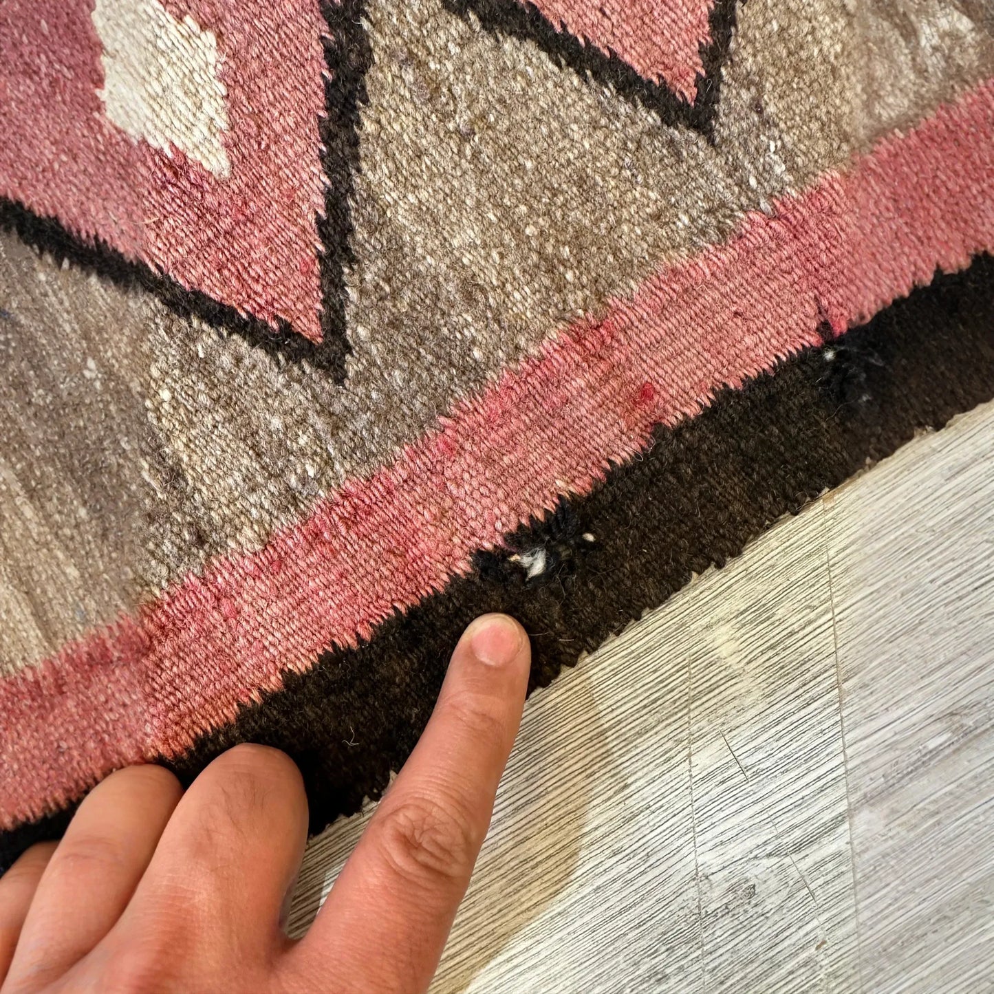 Antique 1880’s Navajo Rug 4’ x 5’