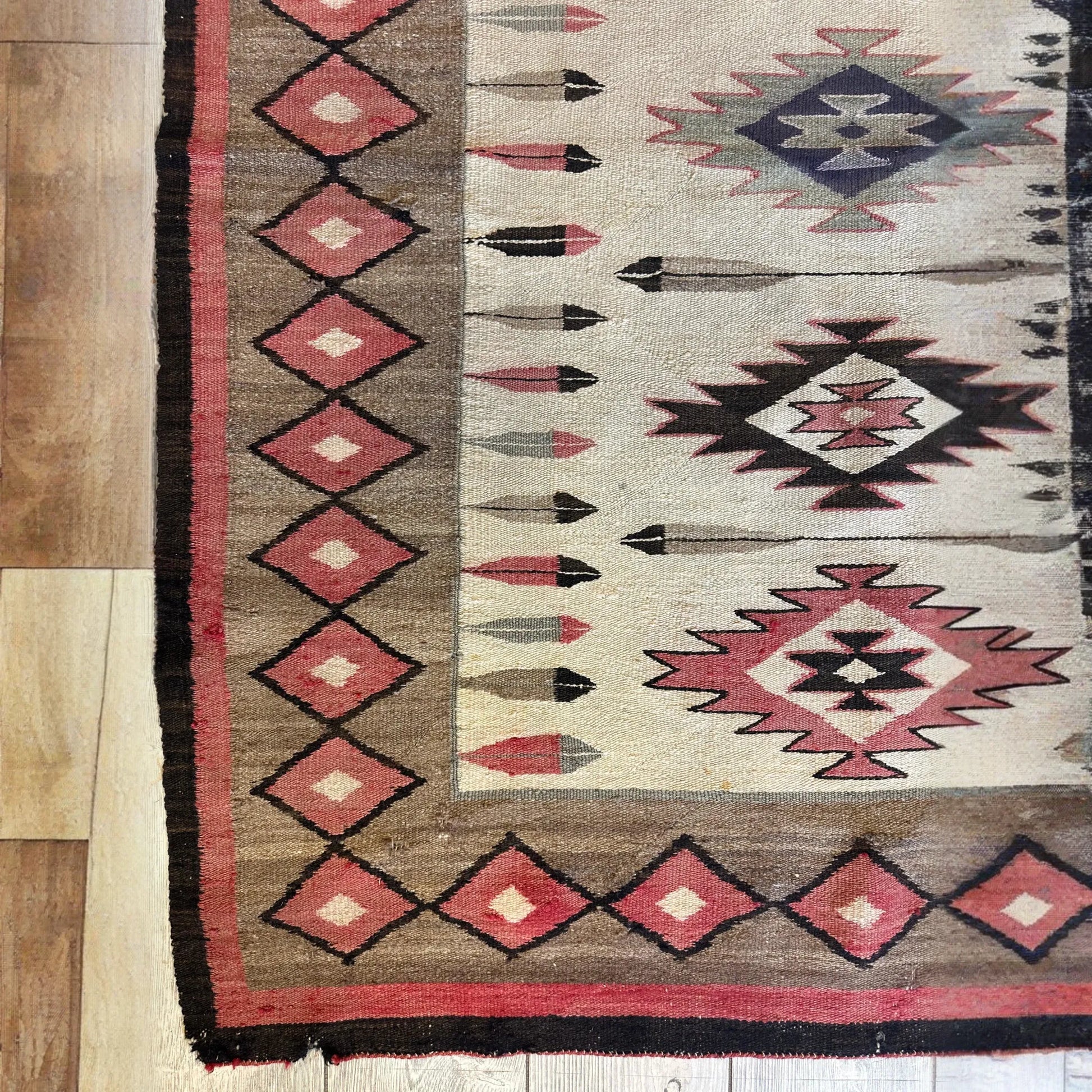 Antique 1880’s Navajo Rug 4’ x 5’