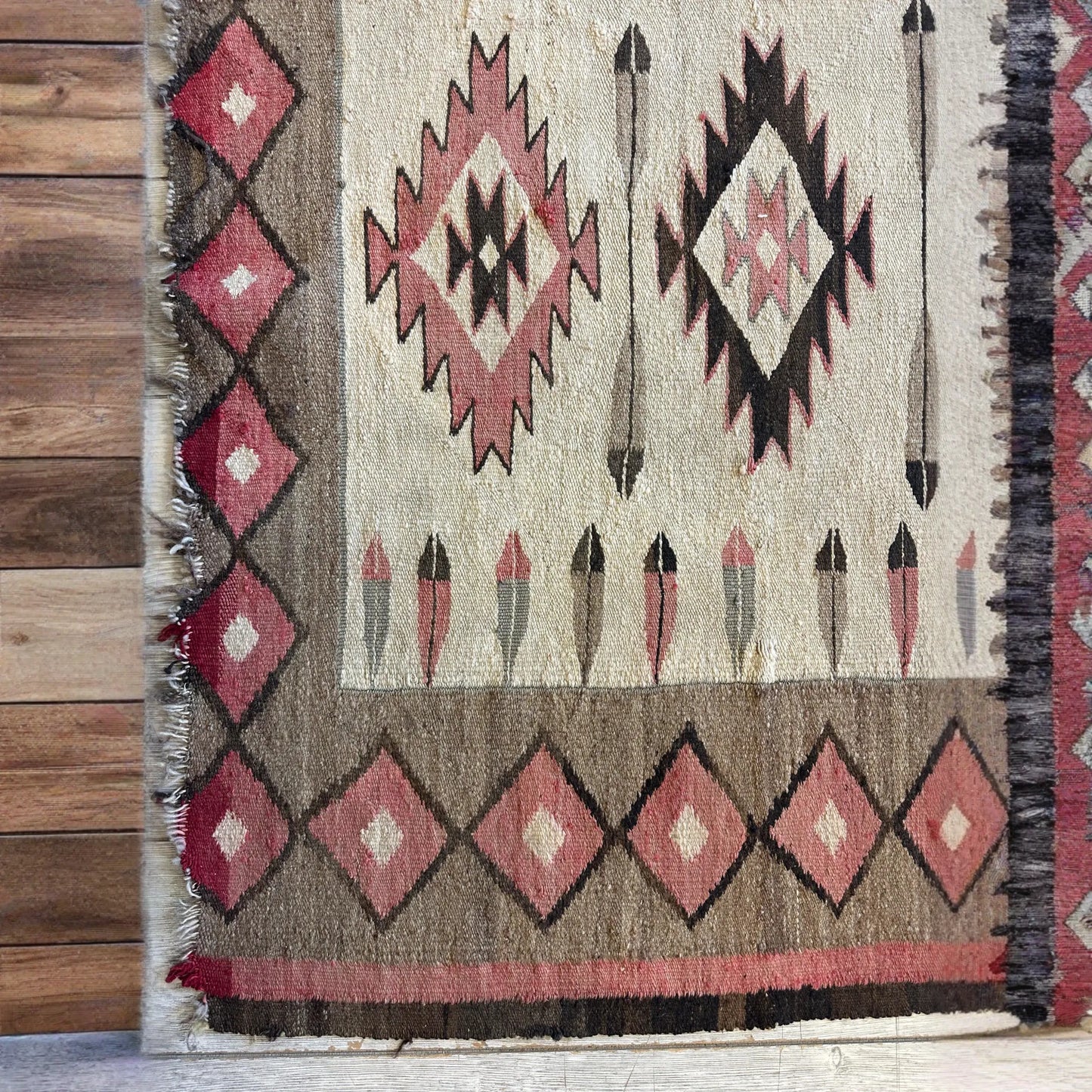 Antique 1880’s Navajo Rug 4’ x 5’