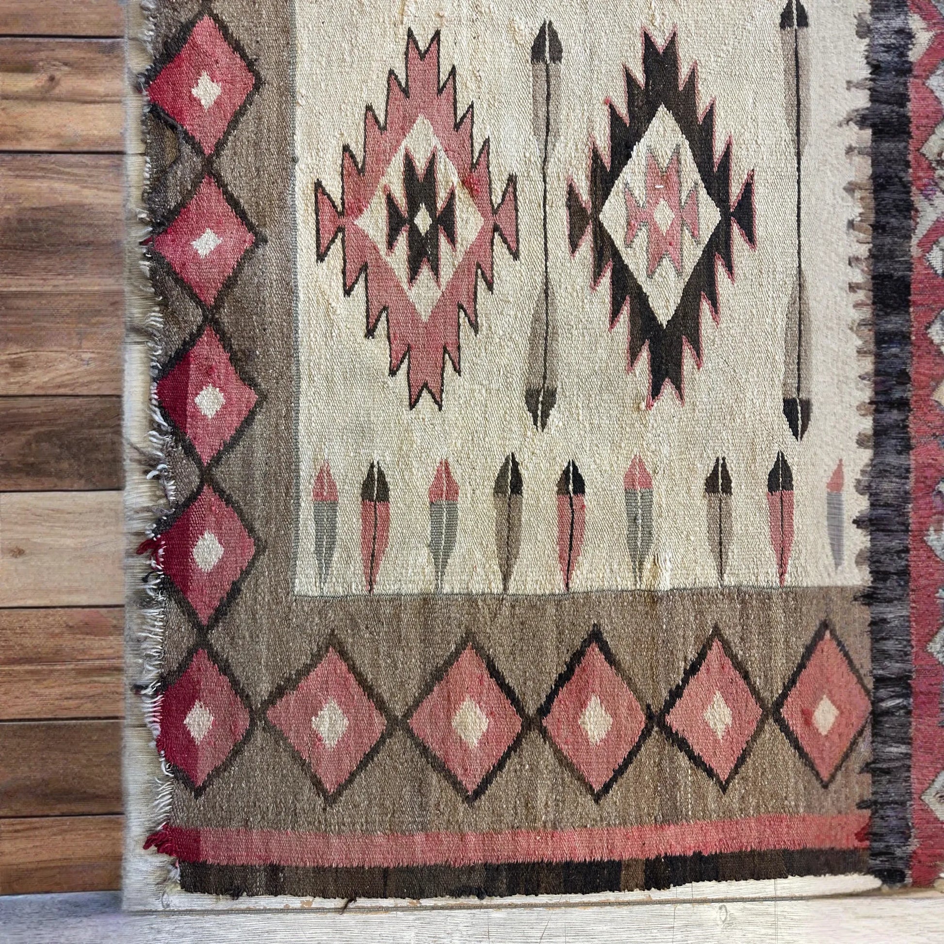 Antique 1880’s Navajo Rug 4’ x 5’