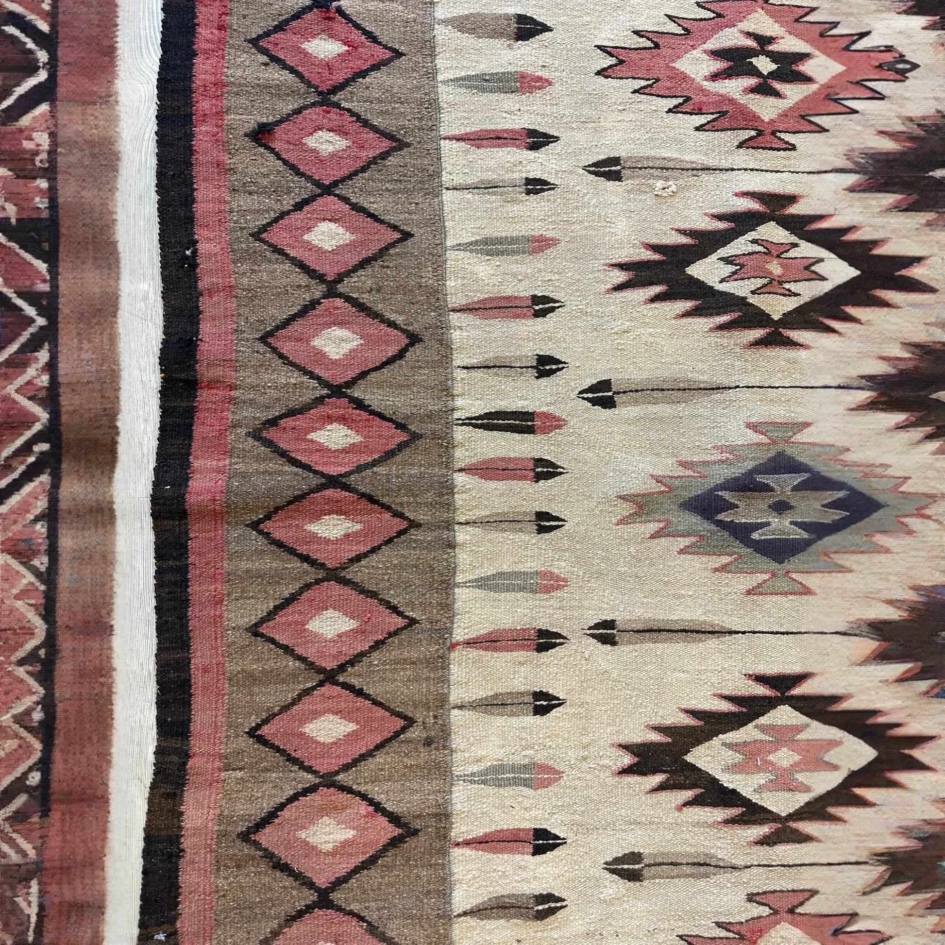 Antique 1880’s Navajo Rug 4’ x 5’