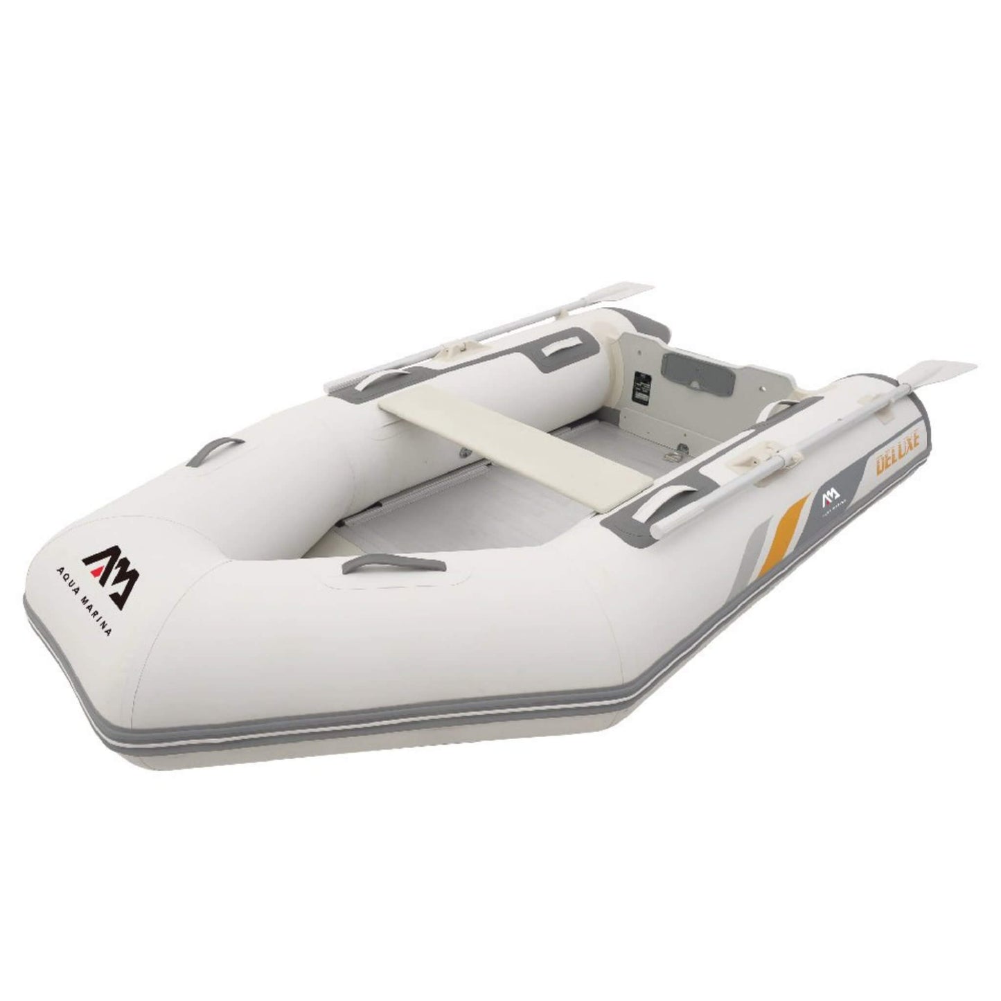 Aqua Marina A-Deluxe 4-Person Inflatable Speed Boat With Comfortable Rowing Seat And Adjustable Center Feet, 8FT  (SAK20456)