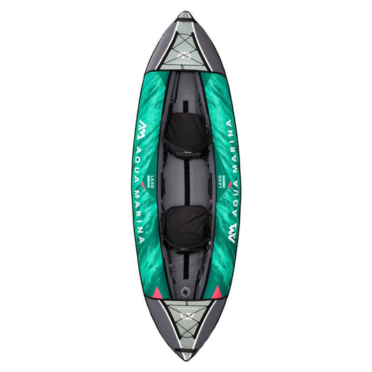 Aqua Marina Laxo 320 2-Person Recreational Kayak With High-Back Seat And Adjustable Cargo Bungee, 10FT (SAK01396)